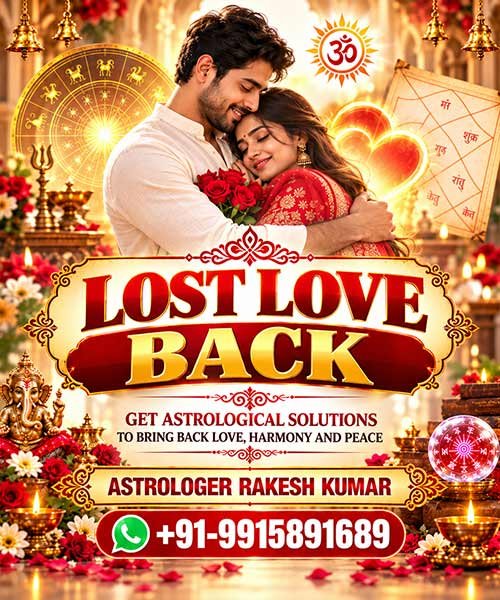 Lost love back - Astrologer Rakesh Kumar
